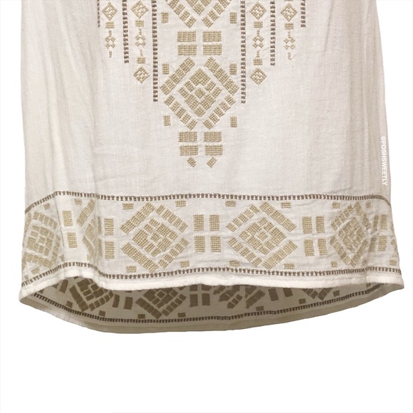 J Jill Embroidered Gauze Blouse - Picture 4 of 12